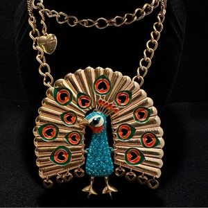 Betsey Johnson Peacock Necklace